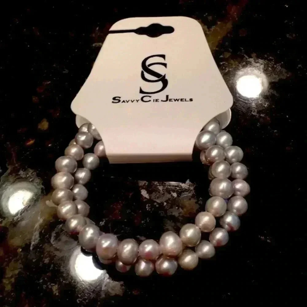 freshwater pearl wrap bracelet. NWT